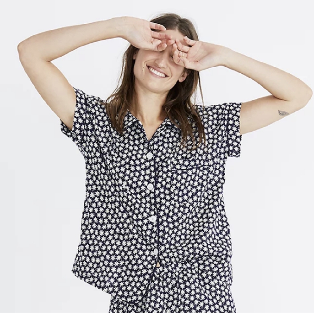 Madewell Daisy Button Up Top